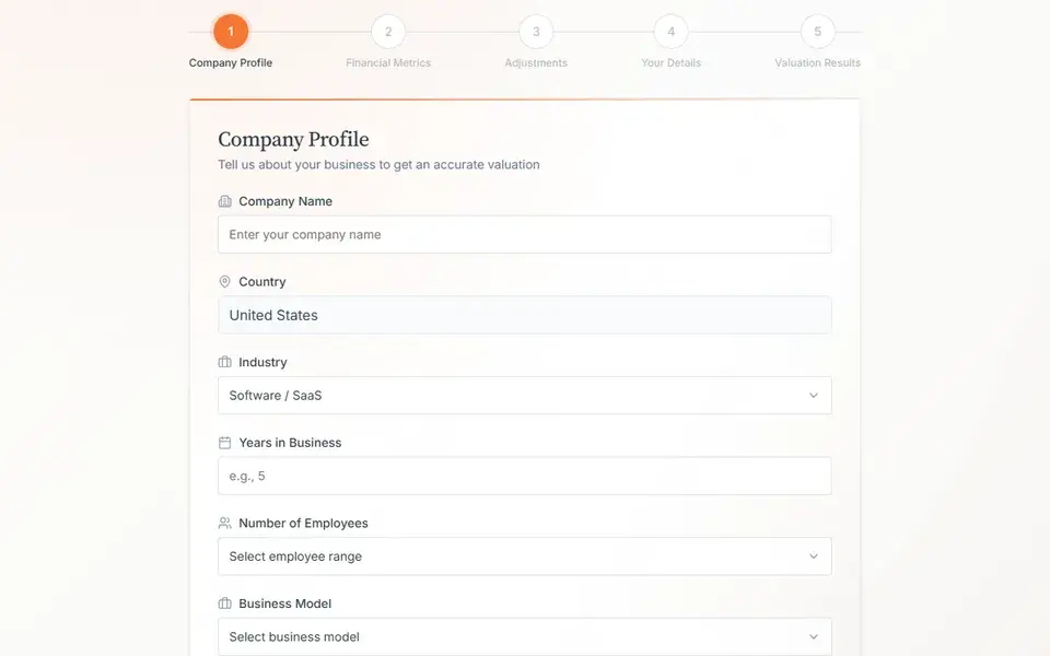 Valuation Calculator
