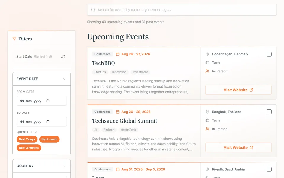 Events Directory