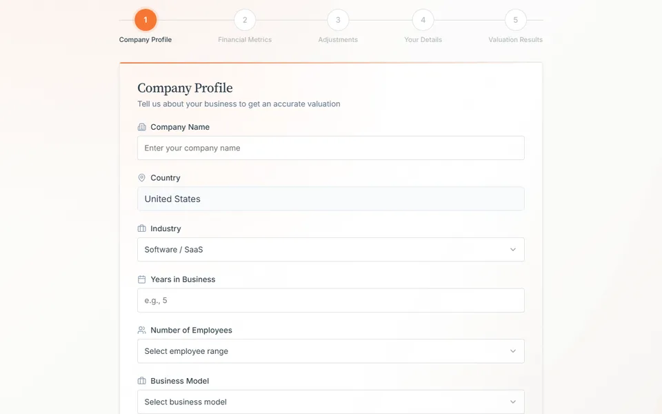Valuation Calculator