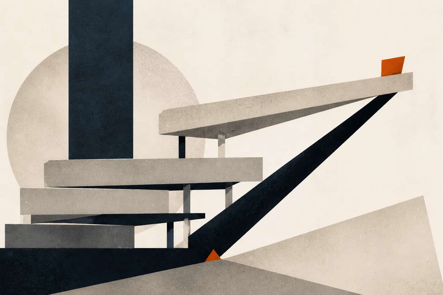 Abstract editorial artwork for "How to Increase Company Valuation Before a Sale or Raise"