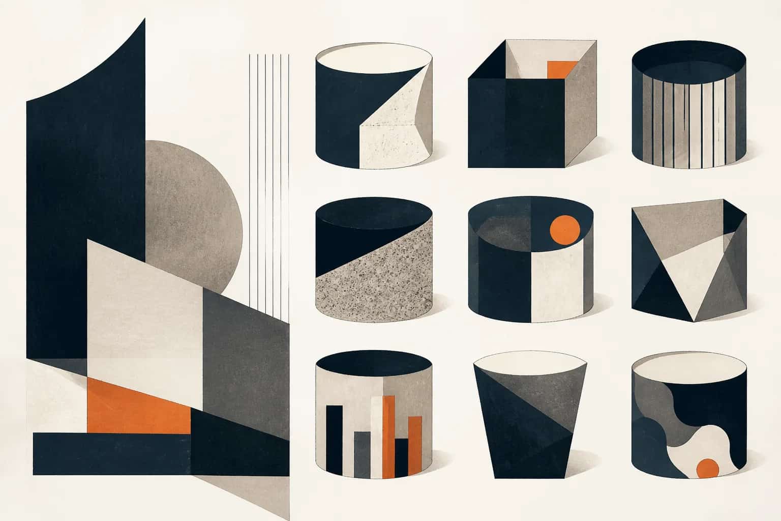 Abstract editorial artwork for "Types of Private Equity Funds: 9 Strategies Explained"