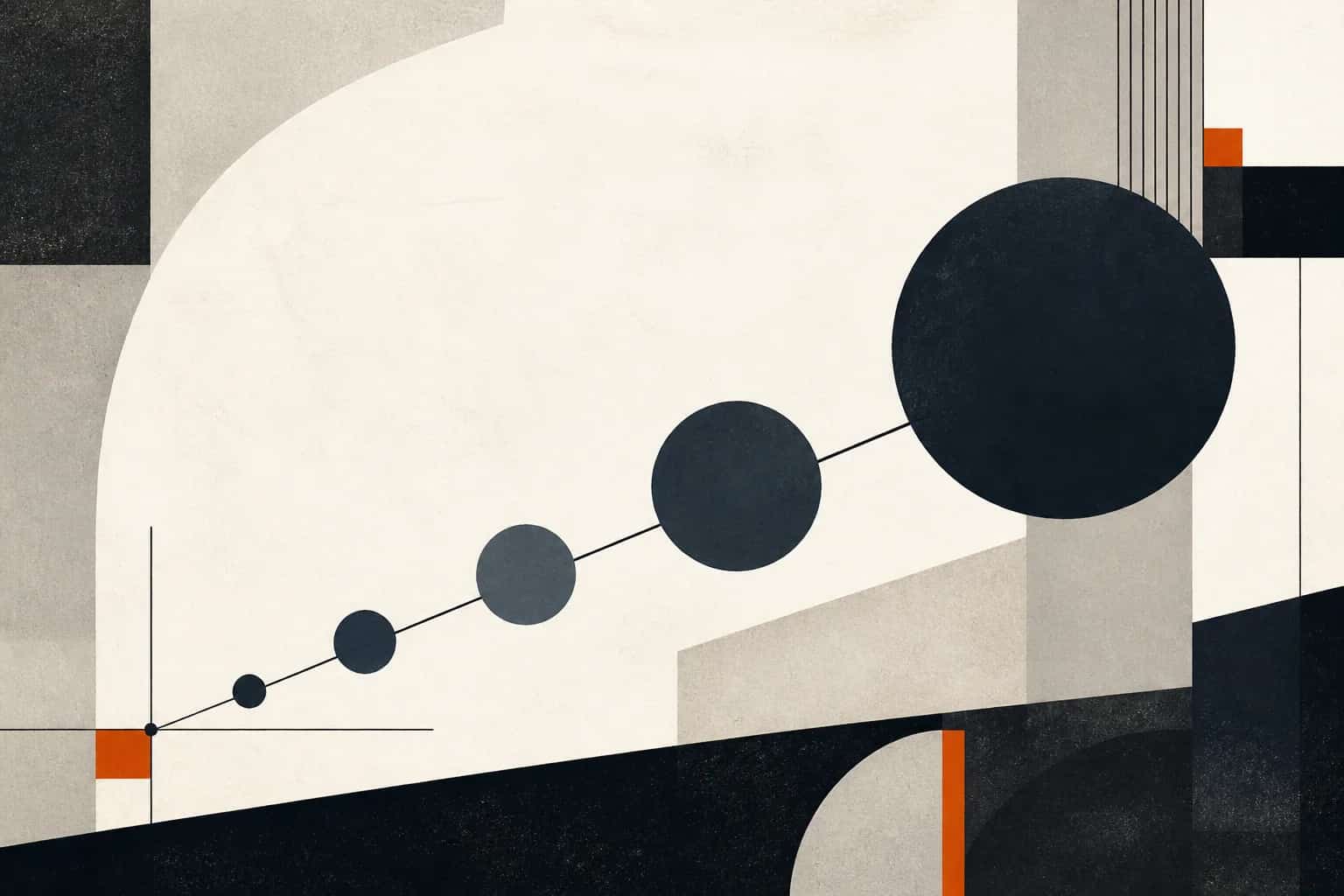 Abstract editorial artwork for "Stages of Venture Capital Financing: Pre-Seed to Series C"