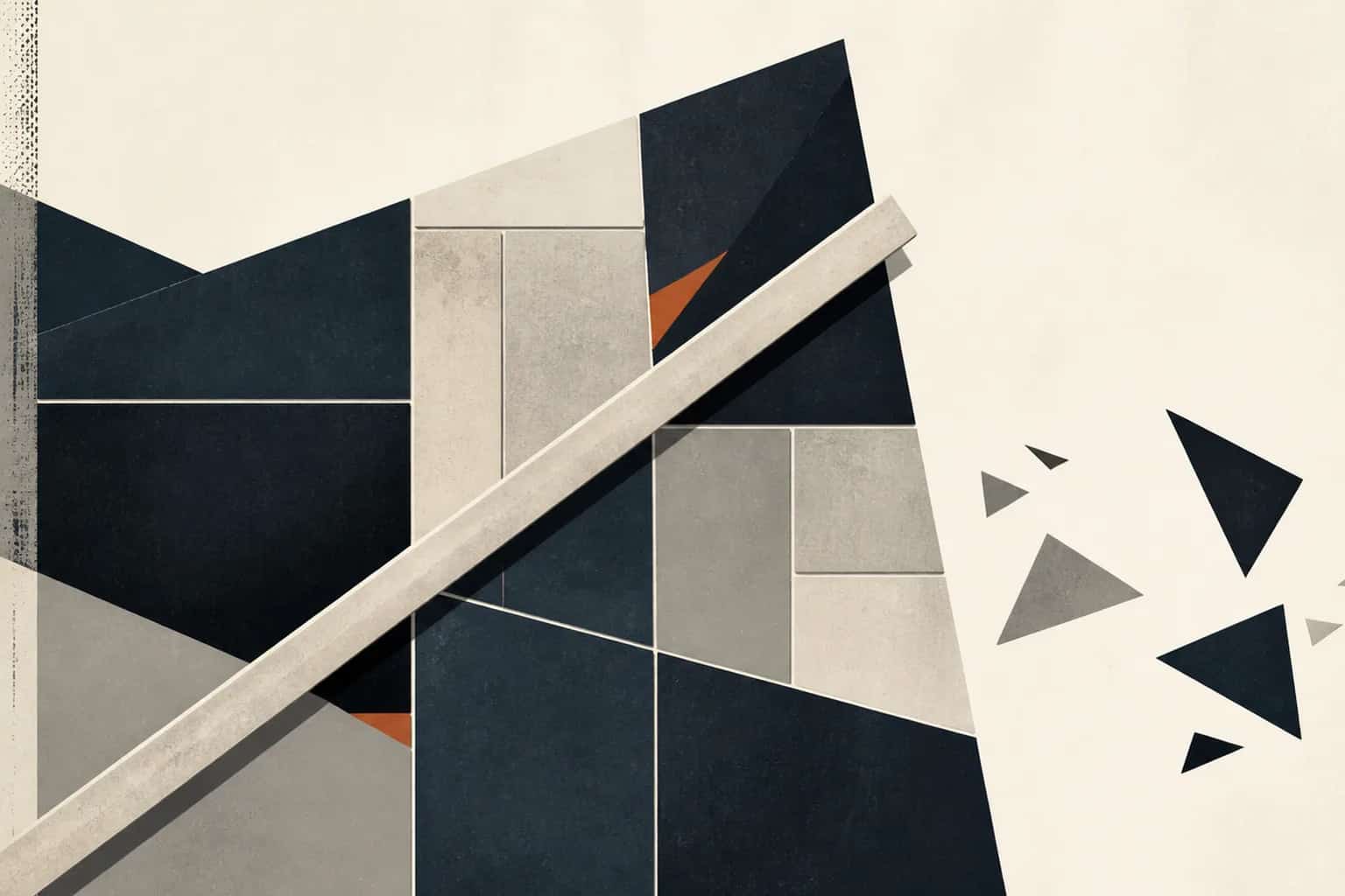 Abstract editorial artwork for "Financial Due Diligence Challenges: 5 Common Issues and Fixes"