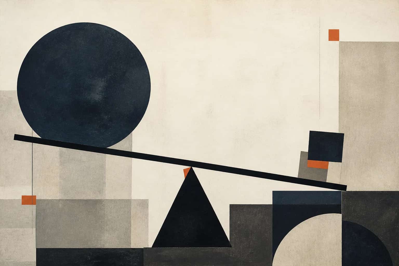 Abstract editorial artwork for "Capital vs Control: How Founders Choose Funding"