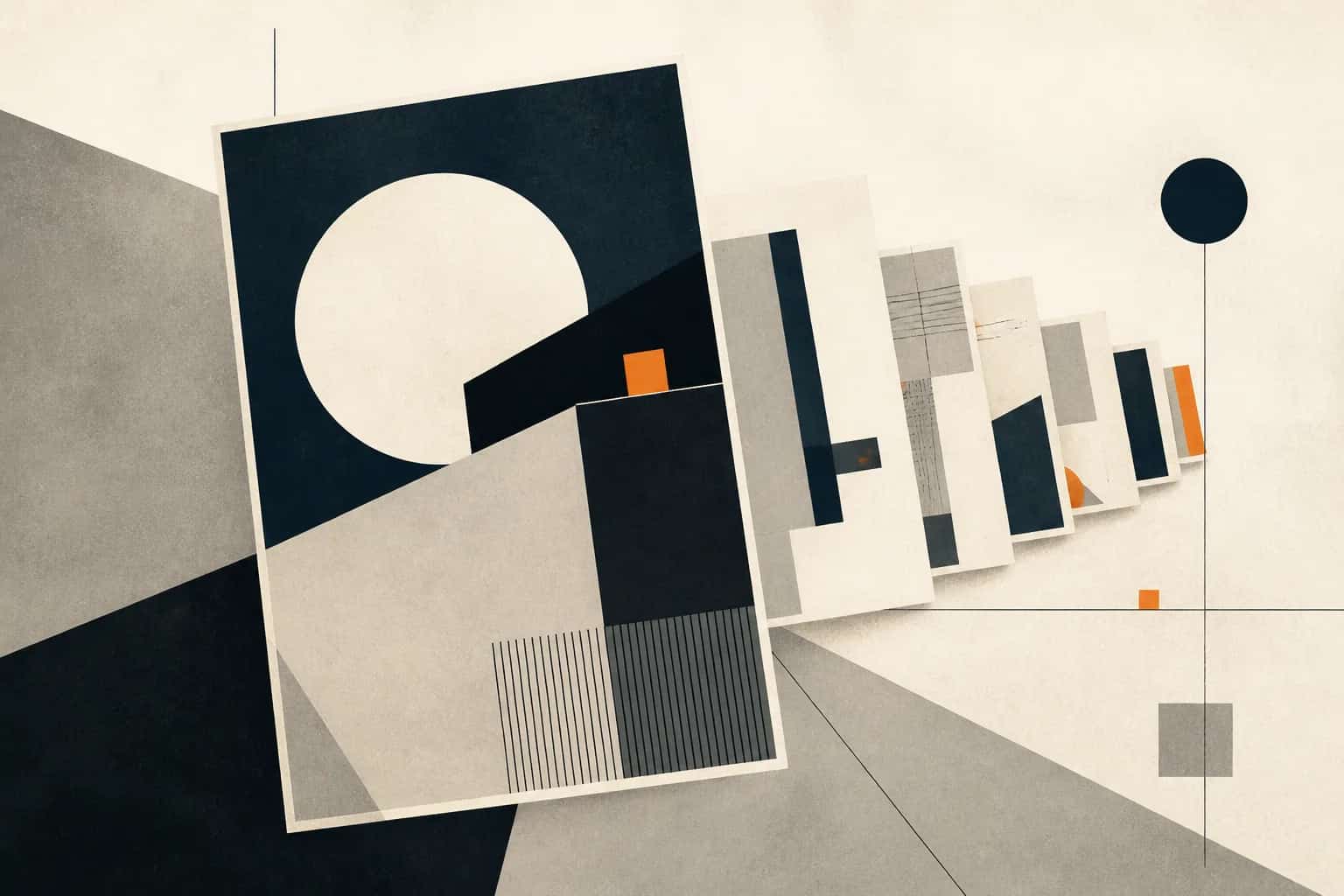 Abstract editorial artwork for "Series A Pitch Deck: Slides, Metrics and Fundraising Checklist"