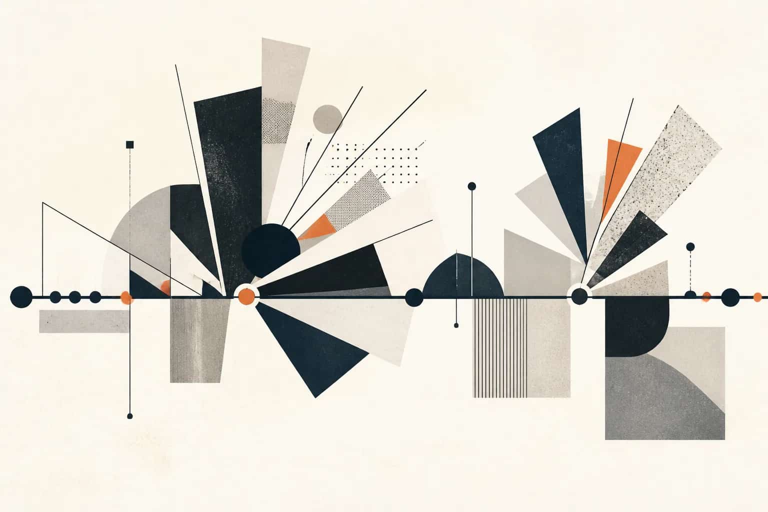 Abstract editorial artwork for "Startup Events in India 2025: Recap and 2026 Planning Guide"
