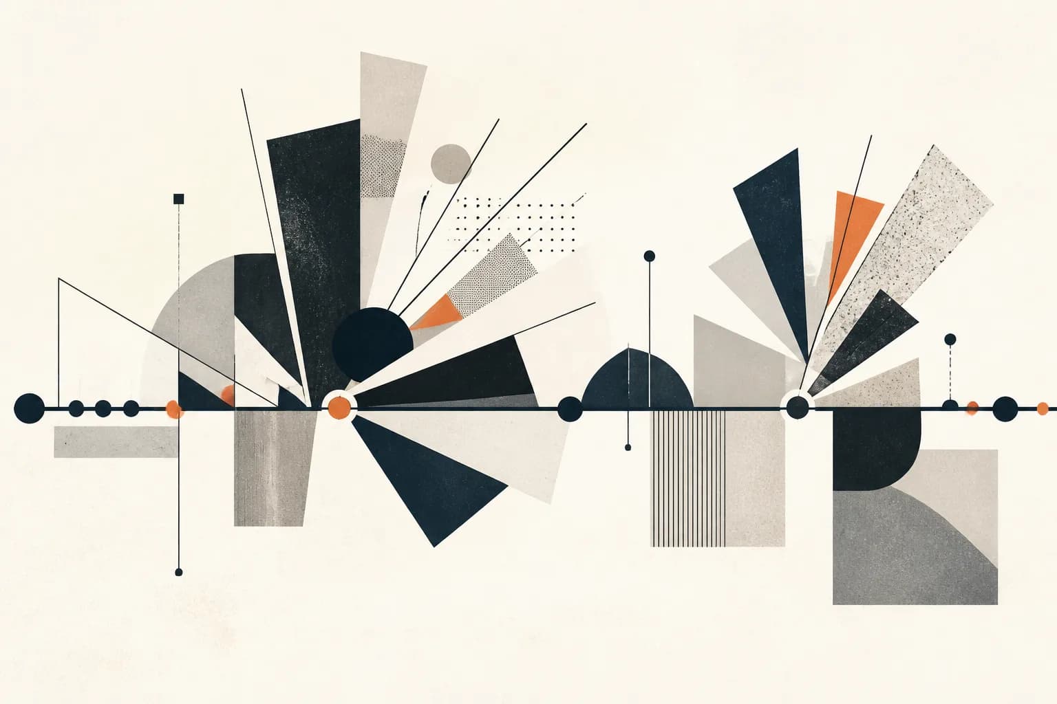 Abstract editorial artwork for "Startup Events in India 2025: Recap and 2026 Planning Guide"
