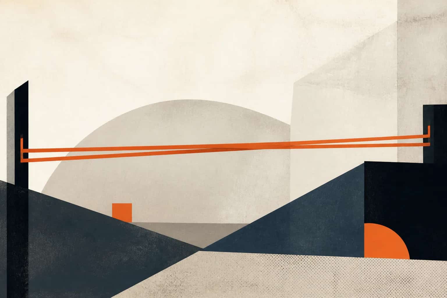 Abstract editorial artwork for "Stretch Your Company's Cash: Working Capital and Runway Strategies"