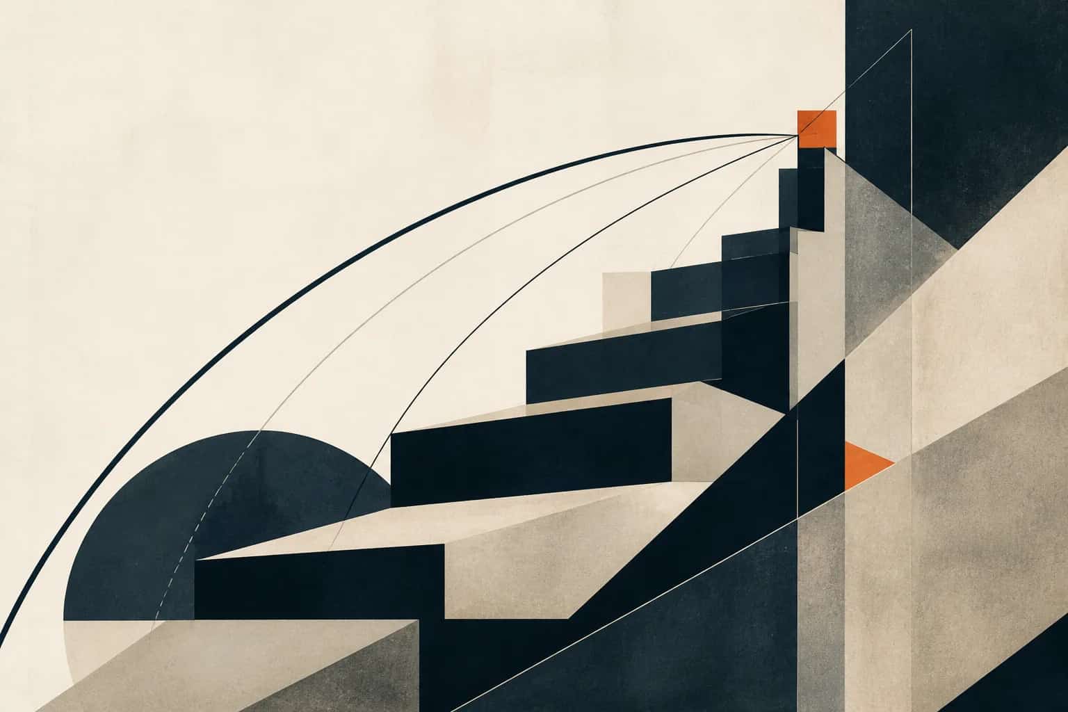Abstract editorial artwork for "India Private Markets: Why Global Investors Should Pay Attention"