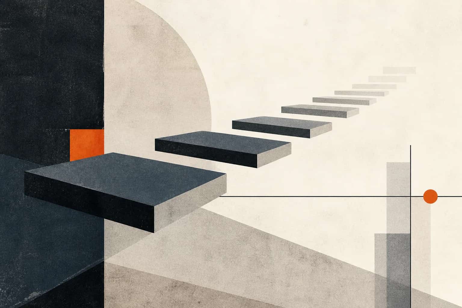 Abstract editorial artwork for "Earnouts in M&A: How They Work, Risks and Seller Checklist"
