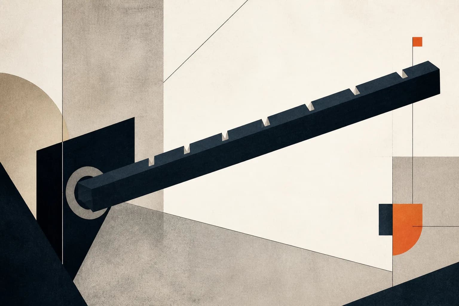 Abstract editorial artwork for "What Is a Term Loan? Business Loan Features and Uses"