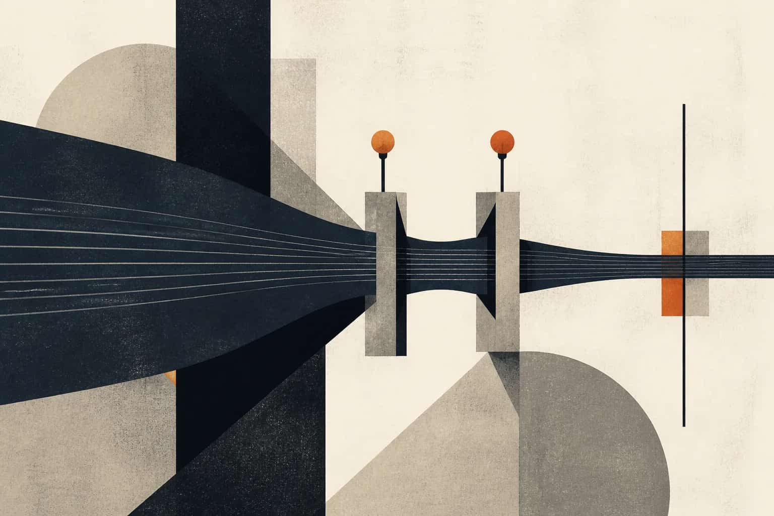 Abstract editorial artwork for "Reduce Burn Rate Without Killing Growth: A Practical Playbook"